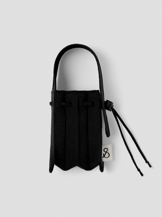 Lucky Pleats Knit Nano Bag Rich Black