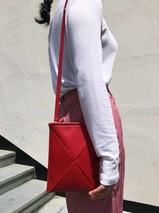 Mini President Bag - Red Nappa Leather