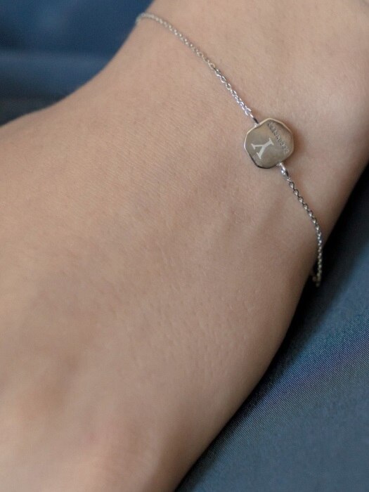 twintkle bracelet with initial