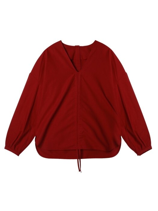 comos47 center string blouse (red)