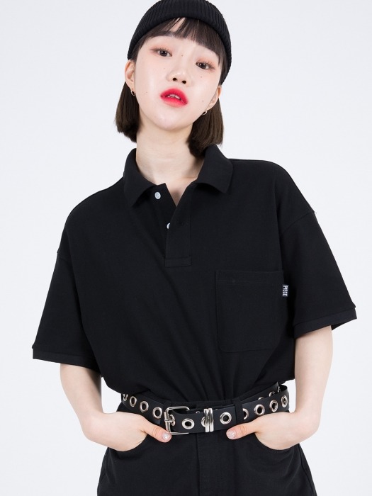 OV POCKET PK SHIRTS (BLACK)