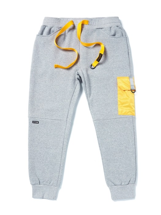 STGM POCKET HEAVY SWEAT JOGGER PANTS GREY