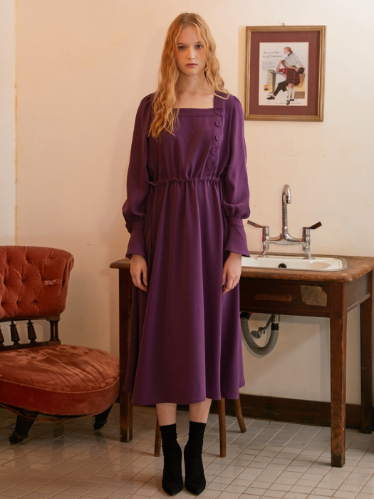 PURPLE SQUARE DRESS