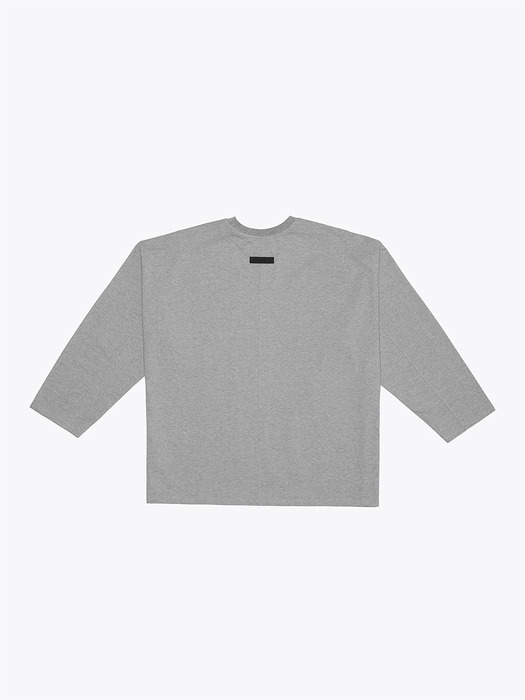 Oversized Long Sleeve T-Shirt - Grey