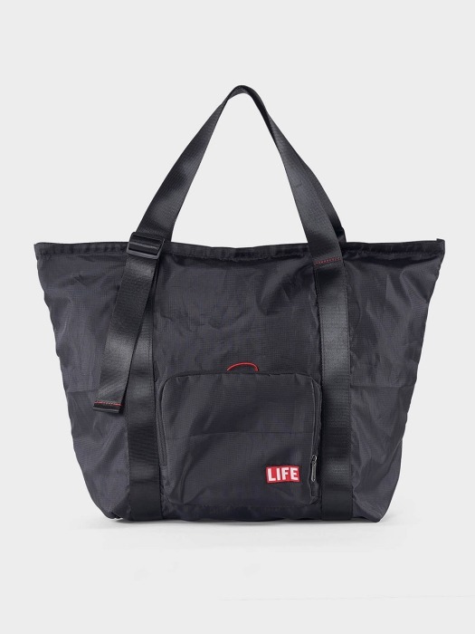 LIFExR PACKABLE TOTE 506_ARMY, BLACK