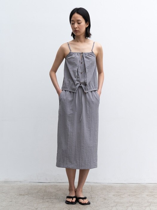 BUTTON DETAIL CAMISOL (GRAY)