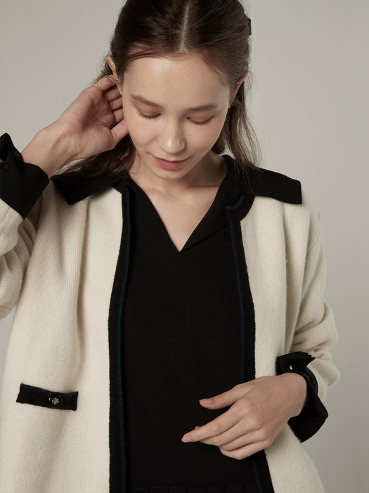 [EXCLUSIVE] Cashmere blended knit cardigan - 2 colors