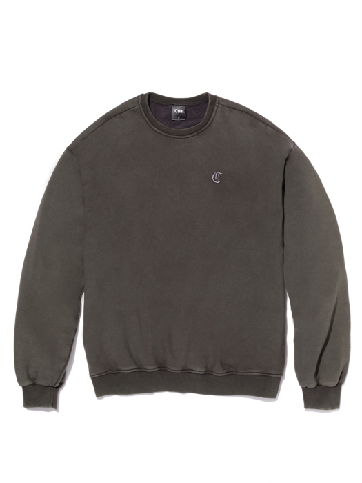 20ICMFW023 C logo sweatshirt_Urban gray