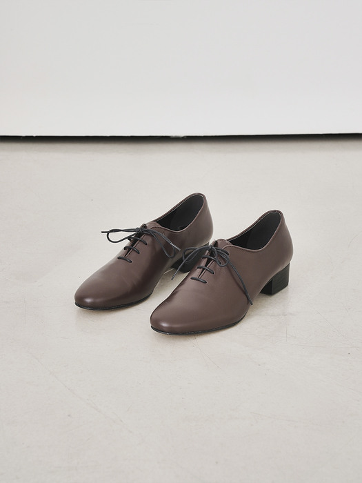 Moier Lace Loafer_Red Brown