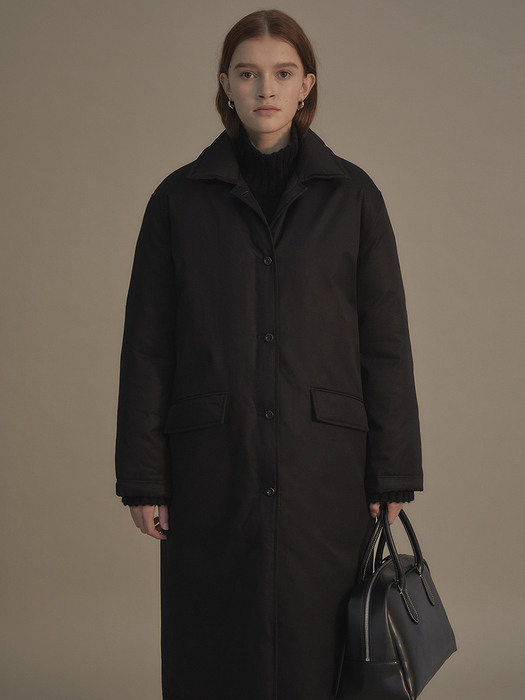 Goose down overcoat (Black)