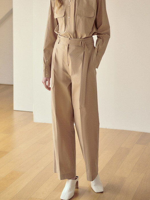 One-tucked Wide Trousers SW1SL129-91