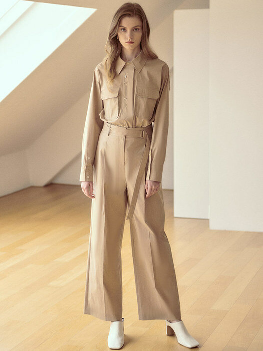 One-tucked Wide Trousers SW1SL129-91