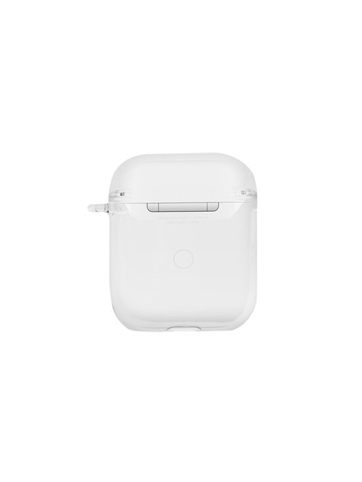 Basic logo airpods case - Clear