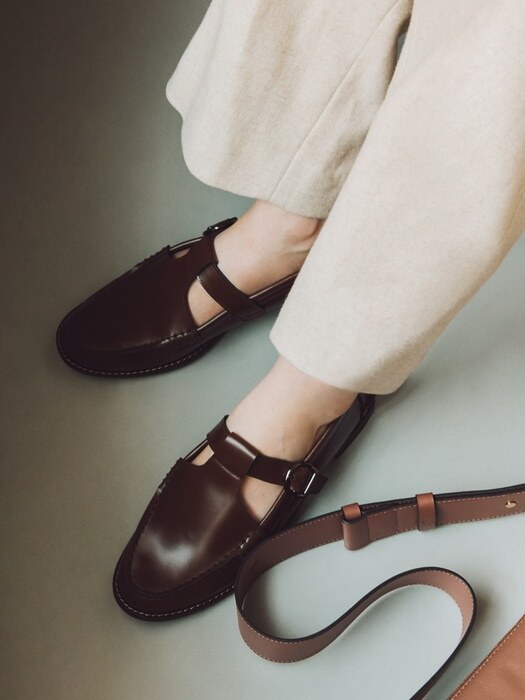 [단독] 20mm Lucia T-strap Loafer (3 Color)