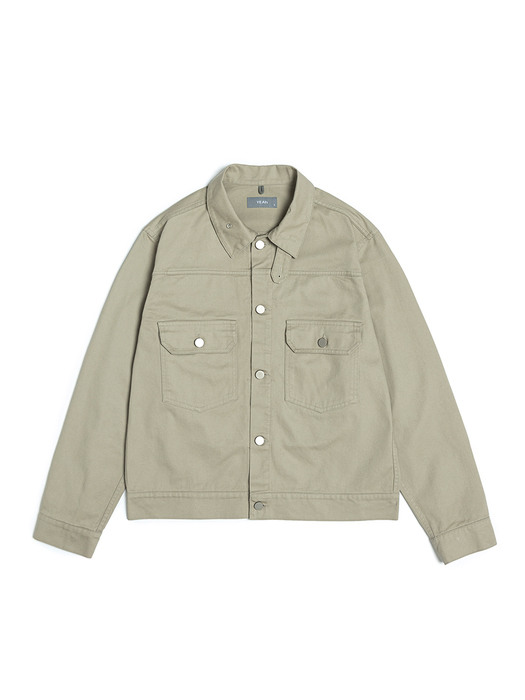 Trucker jacket (Khaki)