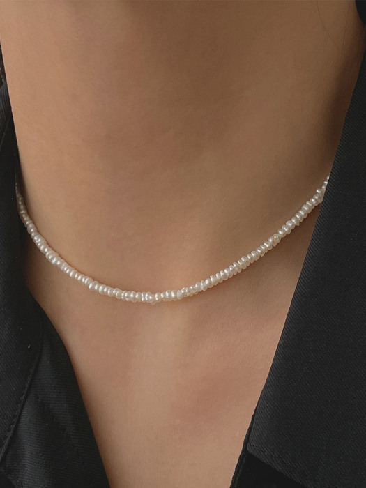 silver925 bonjour necklace
