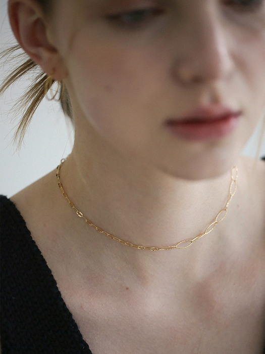 [Silver925] layered two chain necklace