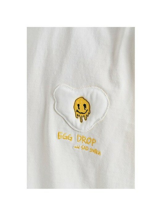 EGGDROP embossing egg tee shirt (egg white)_CQTAM21403IVX
