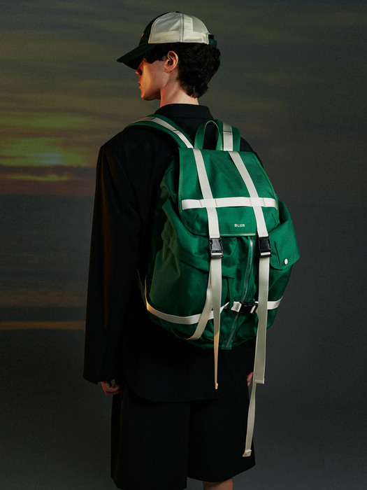 TWO POCKET BACKPACK - GREEN