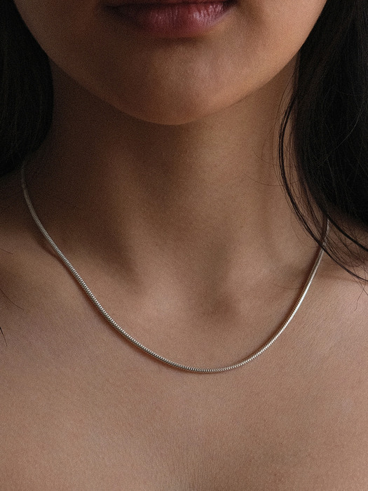 [SET] Basic Earcuff + Bold Line Necklace (silver925)(2color)