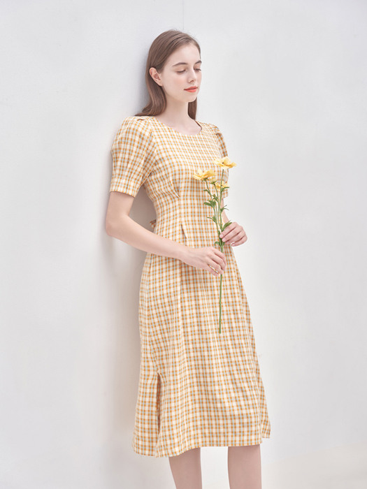 Yuna vintage dress Yellow