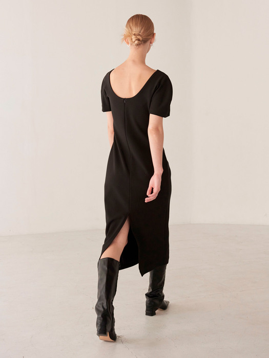 CLASSIC PUFF DRESS(black)