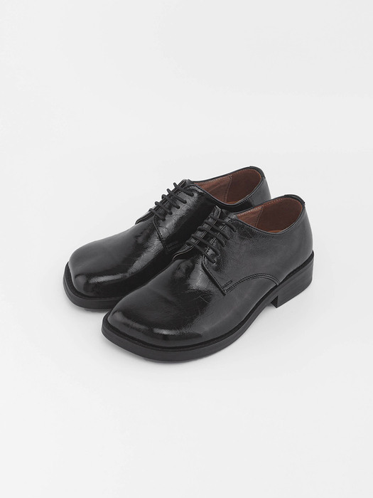 CRACK LEATHER UGLY DERBY SHOES