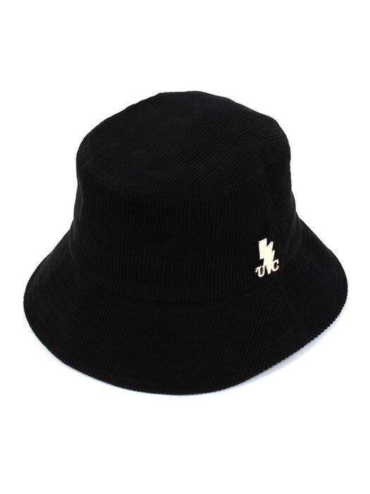 Side Thunder Black Corduroy Bucket Hat 버킷햇