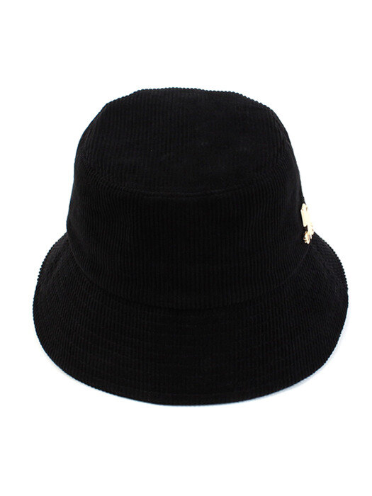 Side Thunder Black Corduroy Bucket Hat 버킷햇