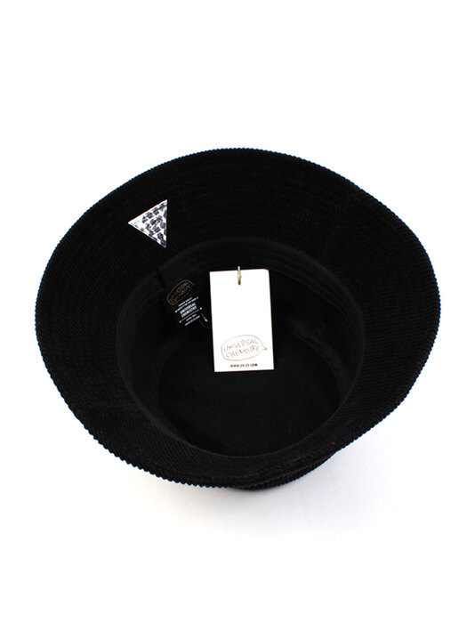 Side Thunder Black Corduroy Bucket Hat 버킷햇