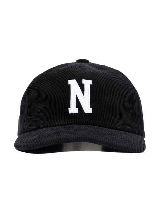 N LOGO CORDUROY CAP (BLACK)