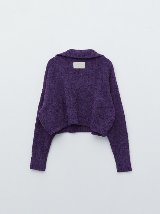 SMOOTH PIQUE KNIT IN PURPLE