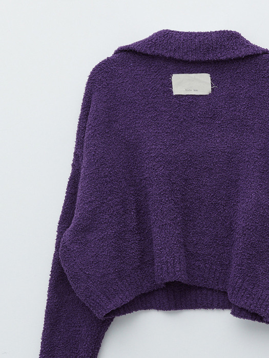 SMOOTH PIQUE KNIT IN PURPLE