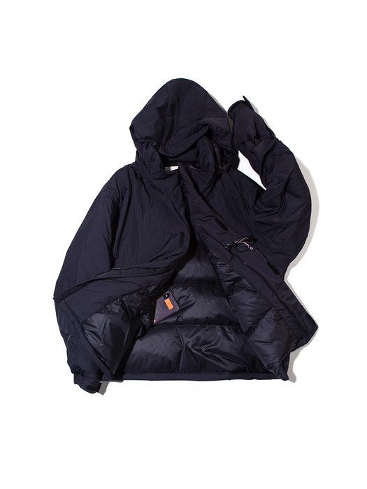 GOOSE DOWN SHORT PARKA (Black)