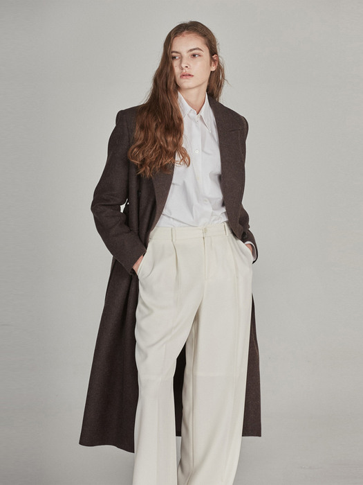 one tuck wide pants (ivory)