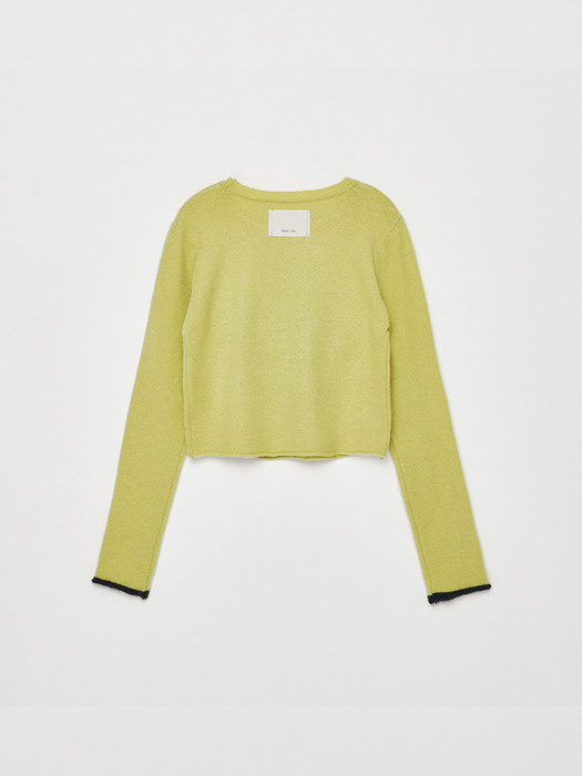 DIA LOOSE CROP KNIT IN GREEN