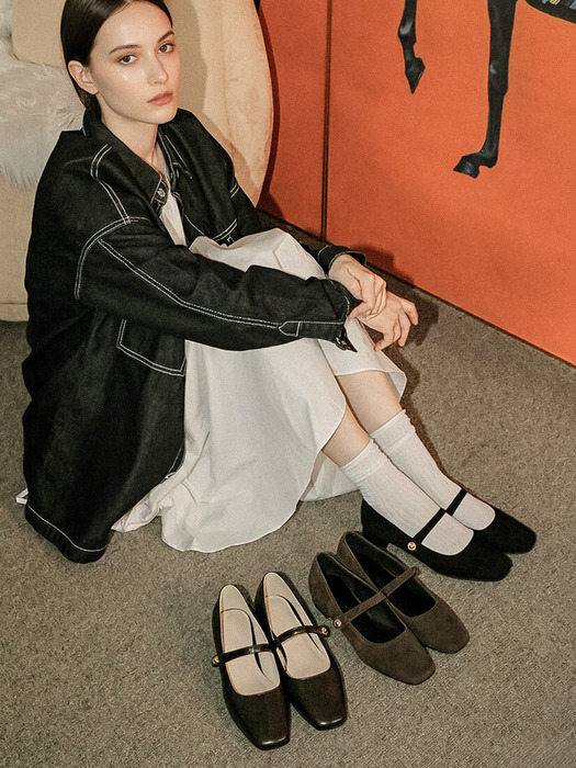 [단독]1589 Even MaryJane Flat-6color