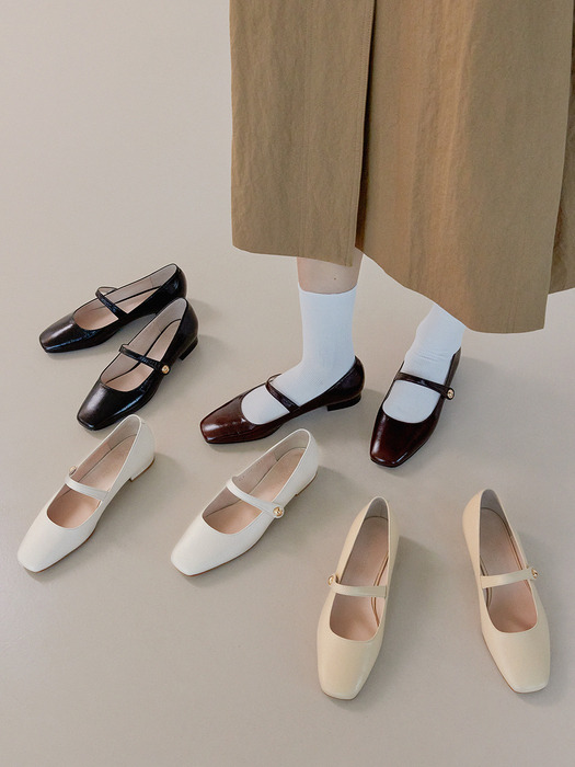 [단독]1589 Even MaryJane Flat-6color