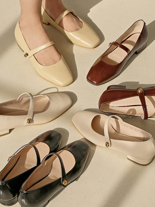 [단독]1589 Even MaryJane Flat-6color