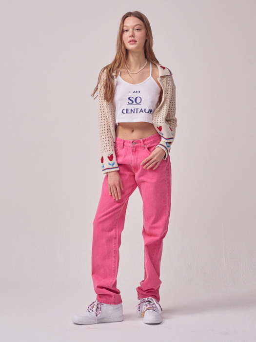 [TC22SSPT01PK1] PANACEA DENIM PANTS [PINK]