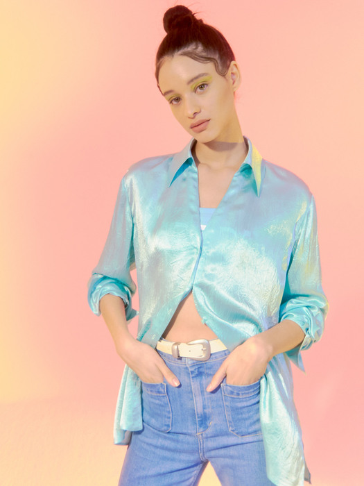 LAGOON SHINY BLOUSE