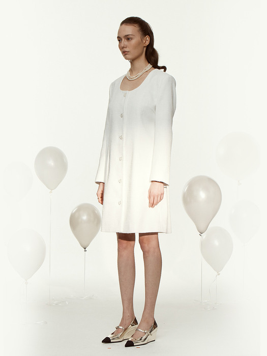 Grace Tweed Dress [White]