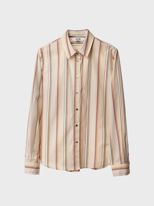 Retro Striped Cotton Shirt(UNISEX)_UTS-FS24 