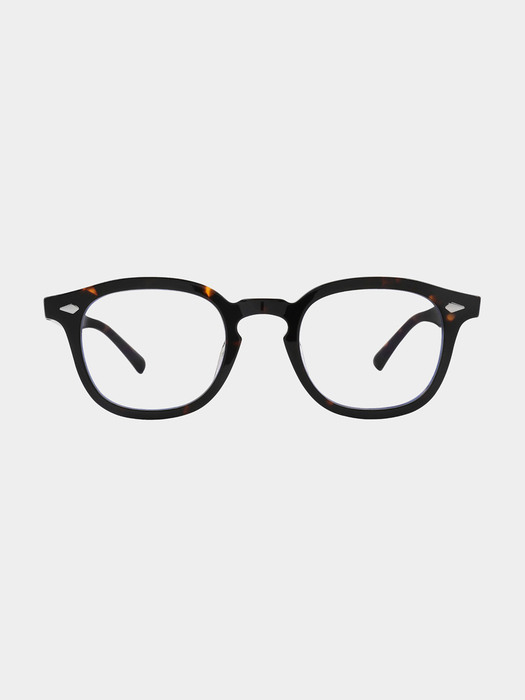 자이스 렌즈 남녀공용 블루라이트차단 뿔테 안경 LEO C4A