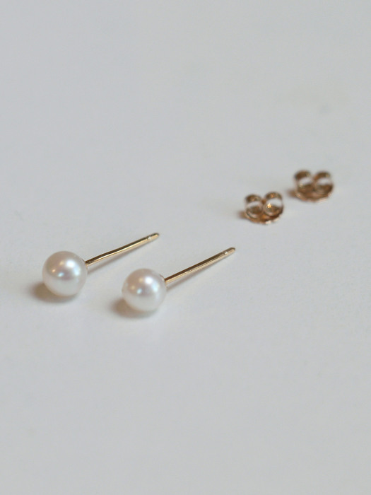 [싱글판매]14K gold fresh water pearl earring