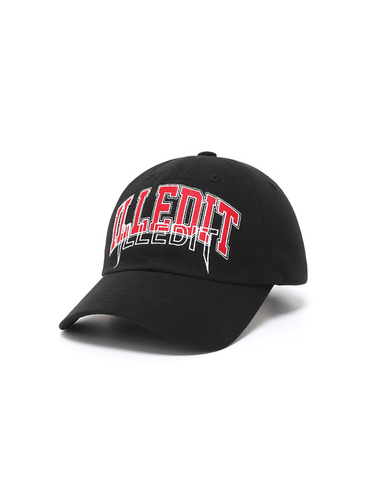 ILLEDIT ARCH LOGO BALLCAP BLACKRED