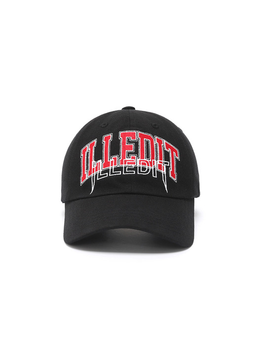 ILLEDIT ARCH LOGO BALLCAP BLACKRED