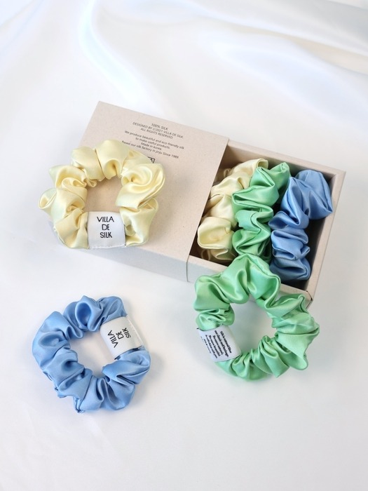 Baby scrunchie 3set (Cream/Baby Blue/Mint)