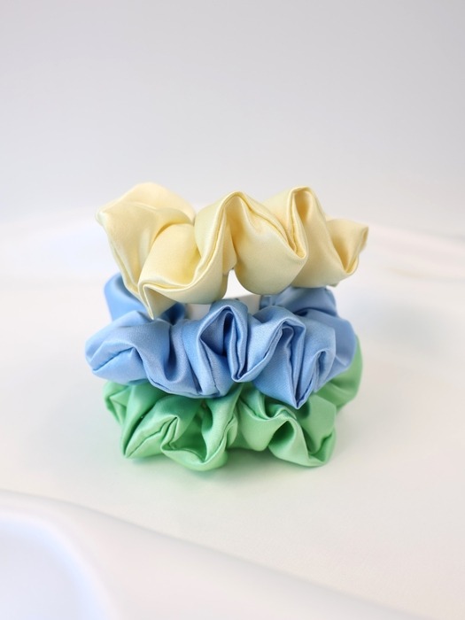 Baby scrunchie 3set (Cream/Baby Blue/Mint)