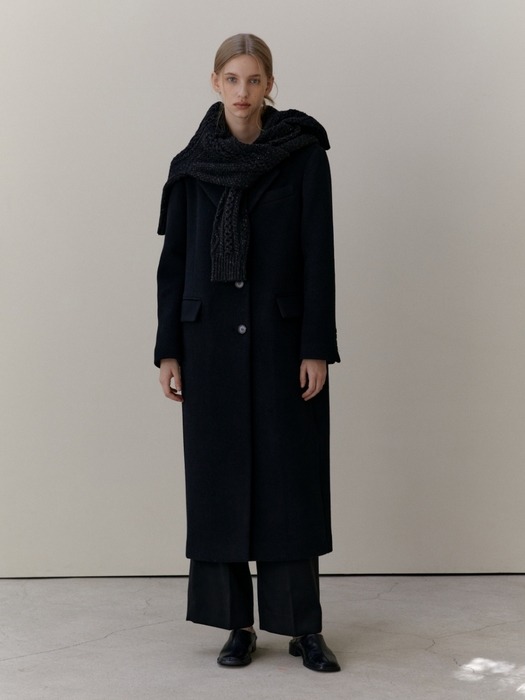 WOOL CLASSIC MAXI COAT BLACK